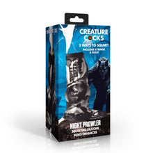 Load image into Gallery viewer, Night Prowler Squirting Silicone Penis Enhancer - Silver-6