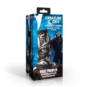 Night Prowler Squirting Silicone Penis Enhancer - Silver-6