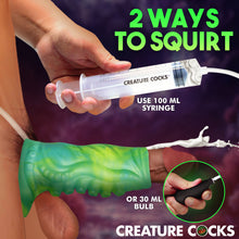 Load image into Gallery viewer, Tentacle Squirting Silicone Penis Enhancer - Green-2