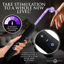 Load image into Gallery viewer, Elektra Rechargeable E-Stim Wand - Black-2