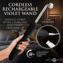 Load image into Gallery viewer, Elektra Rechargeable E-Stim Wand - Black-3