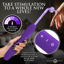 Load image into Gallery viewer, Elektra Rechargeable E-Stim Wand - Purple-2