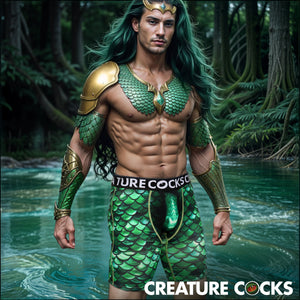 Creature Wear Cockness Monster Lake Creature Boxer Shorts - X-Large-1