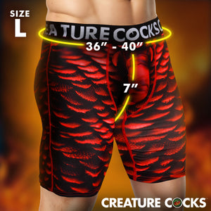 Creature Wear Horny Devil Demon Boxer Shorts - Large-4