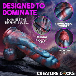 Hydra X Vibrating Silicone Dildo-2
