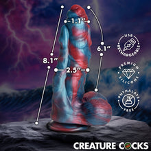 Load image into Gallery viewer, Hydra X Vibrating Silicone Dildo-3