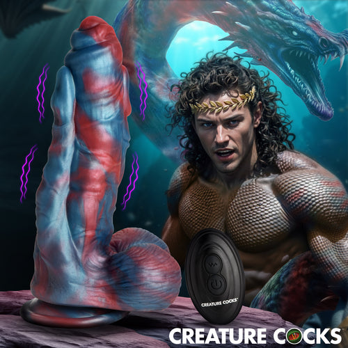 Hydra X Vibrating Silicone Dildo-0