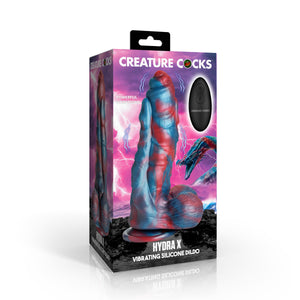 Hydra X Vibrating Silicone Dildo-5