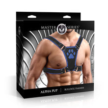 Load image into Gallery viewer, Alpha Pup Bulldog Harness - Blue-6