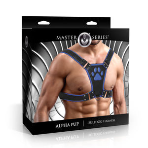Alpha Pup Bulldog Harness - Blue-6