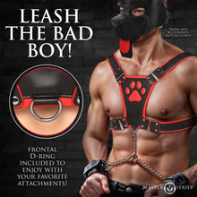 Load image into Gallery viewer, Alpha Pup Bulldog Harness - Red-2