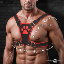 Load image into Gallery viewer, Alpha Pup Bulldog Harness - Red-3