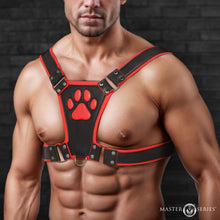 Load image into Gallery viewer, Alpha Pup Bulldog Harness - Red-0