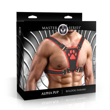 Load image into Gallery viewer, Alpha Pup Bulldog Harness - Red-6