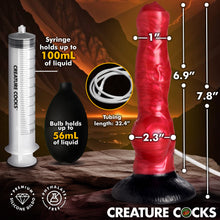 Load image into Gallery viewer, Hell Hound Squirting Silicone Dildo-3