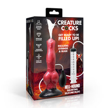 Load image into Gallery viewer, Hell Hound Squirting Silicone Dildo-5