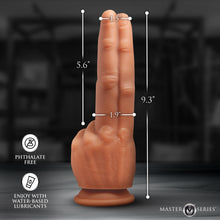 Load image into Gallery viewer, The Pleaser Double Finger Silicone Dildo-3