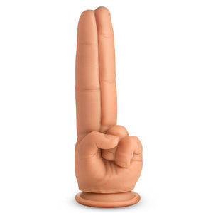 The Pleaser Double Finger Silicone Dildo-5