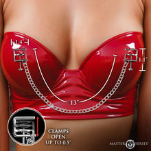 Load image into Gallery viewer, Pressure Vice Metal Nipple Clamps-3