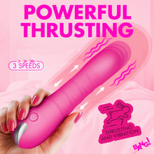 Load image into Gallery viewer, New Thrusting Silicone Dildo - Pink-1