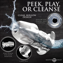 Load image into Gallery viewer, Dicked Clear Hollow Anal Plug - Small-2