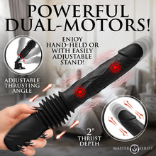 Load image into Gallery viewer, Double Pounder Silicone Vibrating Dildo Thruster-2