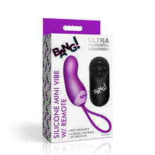 Load image into Gallery viewer, Silicone Mini Vibe w/ Remote - Purple-4