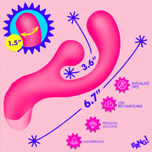 Load image into Gallery viewer, Gyro Rabbit Silicone Vibrator - Pink-3