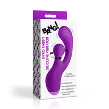Load image into Gallery viewer, Gyro Rabbit Silicone Vibrator - Purple-5