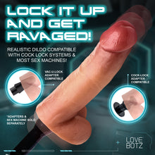 Load image into Gallery viewer, 8" Cock Lock Dildo with Balls-1