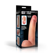 Load image into Gallery viewer, 8" Cock Lock Dildo with Balls-5