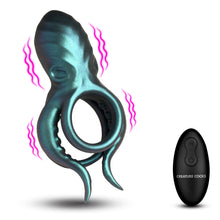 Load image into Gallery viewer, Octo Grip Vibrating Silicone Cock Ring-4