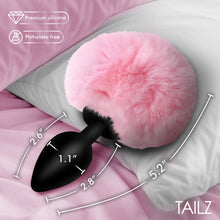 Load image into Gallery viewer, Fluffy Bunny Tail Silicone Plug - Pink-2