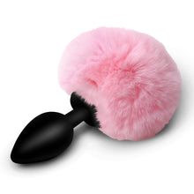 Load image into Gallery viewer, Fluffy Bunny Tail Silicone Plug - Pink-4