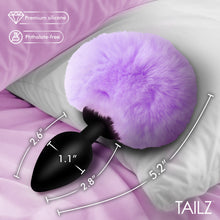 Load image into Gallery viewer, Fluffy Bunny Tail Silicone Plug - Purple-2