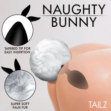 Load image into Gallery viewer, Fluffy Bunny Tail Silicone Plug - White-1