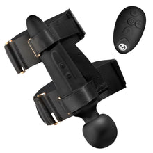 Load image into Gallery viewer, Thunderstick Thigh Strap Vibrating Wand with Harness-5