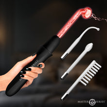 Load image into Gallery viewer, Elektrawand Rechargeable Violet Wand with Attachments - Black-0