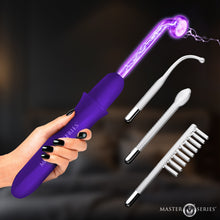 Load image into Gallery viewer, Elektrawand Rechargeable Violet Wand with Attachments - Purple-0