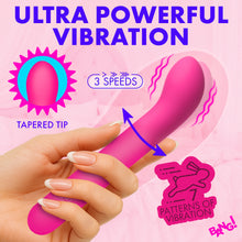 Load image into Gallery viewer, G-Spot Flexible Silicone Vibrator - PInk-1