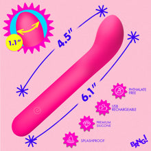 Load image into Gallery viewer, G-Spot Flexible Silicone Vibrator - PInk-3