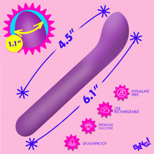 Load image into Gallery viewer, G-Spot Flexible Silicone Vibrator - Purple-3