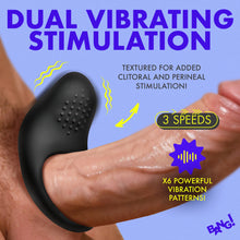 Load image into Gallery viewer, Vibrating Silicone Cock Ring - Black-1