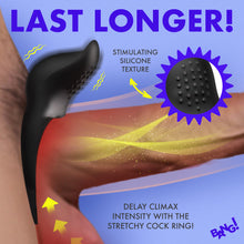 Load image into Gallery viewer, Vibrating Silicone Cock Ring - Black-2
