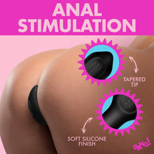 Load image into Gallery viewer, Bumpy Vibrating Silicone Butt Plug - Black-1