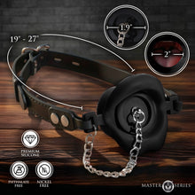Load image into Gallery viewer, Plugged Silicone Feeding Gag - Black-3