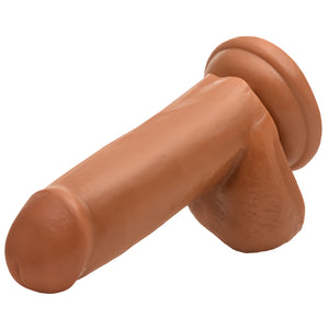 Medium Suction Cup Dildo with Balls - 6 Inch-1