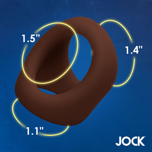 JOCK Silicone Cock & Ball Ring - Dark-3