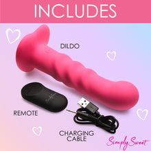 Load image into Gallery viewer, 21X Vibrating Ribbed Silicone Dildo-7