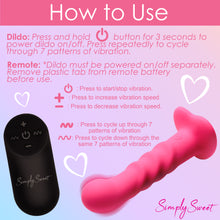 Load image into Gallery viewer, 21X Vibrating Ribbed Silicone Dildo-8